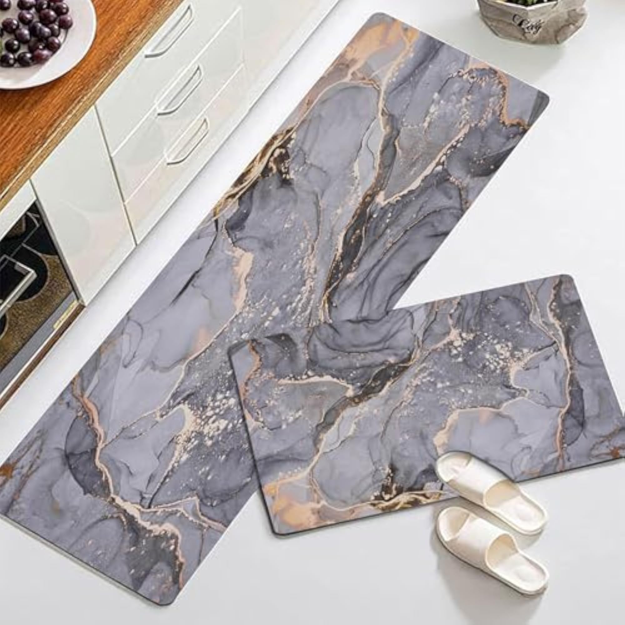 Story@Home Anti-Fatigue Kitchen Mat Set of 2